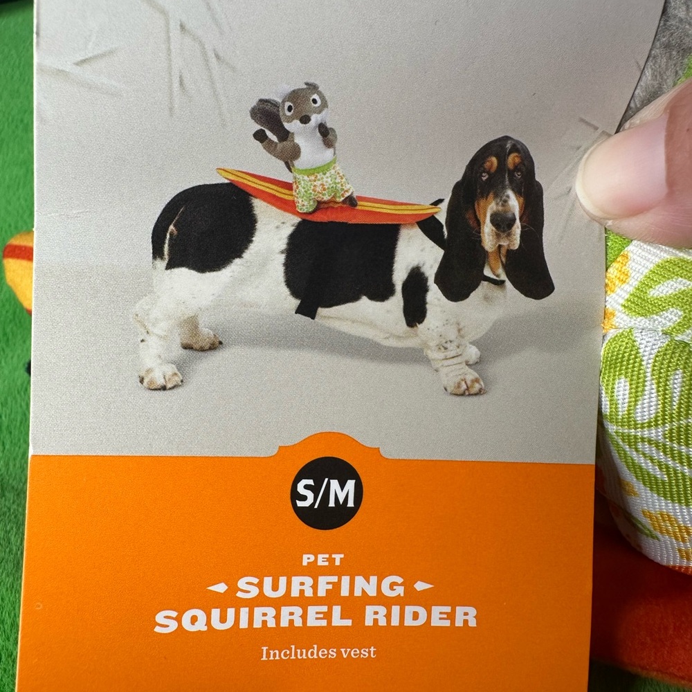 Pet Surfing Squirrel Rider Costume
